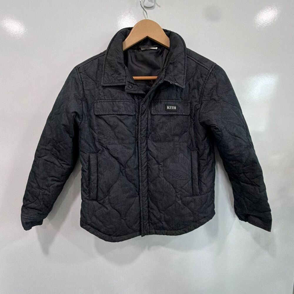 Kith Kids Quilted Jacket Black Size Large 10/12